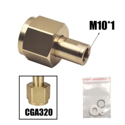 W21.8, G3/4, CGA320 Copper Connector Nut Washer Kit For CO2 High Pressure Air Tank Cylinder External Hose Adapter M10 Thread