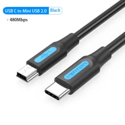 Vention USB C to Mini USB Cable Type C Adapter for Digital Camera MacBook Pro MP3 Player HDD - High-Speed Data Sync Cable