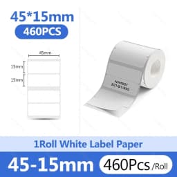 Niimbot 1Roll B1 White Sticker Paper Waterproof Adhesive Label White Anti-Oil For B1 B21 Mini Portable Thermal Printer Tape