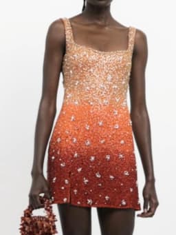 New Temperament Sequin Slim Evening Dress Casual Square Collar Pearl Design Dress Summer Hollow Sleeveless Suspender Club Dress