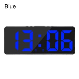 Voice Control Digital Alarm Clock Teperature Snooze Night Mode Desktop Table Clock 12/24H Anti-disturb Funtion LED Clocks Watch