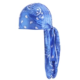 Amoeba Print Silky Durag Bandanas Long Tail Pirate Turban Cap Cashew Flower Durag Turban Outdoor Cycling Riding Street Hat Hijab