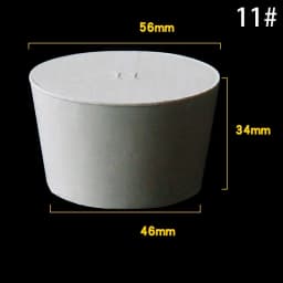 1~5pcs Rubber Stopper Bottle Tapered Hole Bung Plug Lab Test Tube Sealing Plugs -Various Sizes