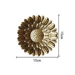 Iron Wrought Wall Hanging Decoration Golden Irregular Disc Wall Pendants Frame Ornament Room Home Decor Crafts Nordic INS Style