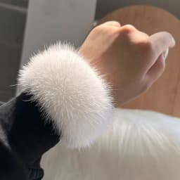 2026 New Style mink Fur Cuff Arm Warmer Lady Bracelet Real Fur Wristband Glove High Quality Fox fur Cuffs Hot Sale Wrist Warmer