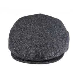VOBOOM Wool Tweed Herringbone Flat Cap Newsboy Caps Men Women Classic Cabbie Driver Hat Beret for Male Golf Hunting Ivy Hats