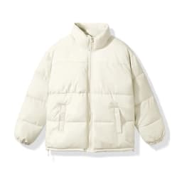 Scratch-resistant Outerwear Men Cotton Coat Men's Cotton Down Coat with Stand Collar Thickened Winter Outerwear Jacket Long