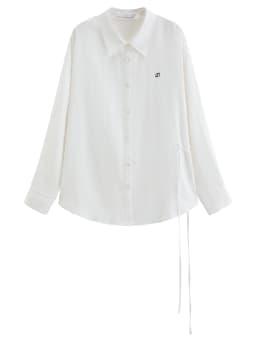 DUSHU 【Breathable Series】 Drop-Shoulder Multi-Color Linen Shirt New Summer Arrival Ramie Top Long Sleeve Leisure Sun-protection