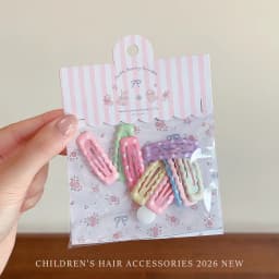 10Pcs/Set White Pink Star Flower Hair Clips For Girls Cute Sweet Kids Hairpins Barrettes Fashion Princess Headwear Children Hair