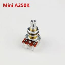 (Made in Korea) Alpha Brass Shaft Potentiometer(POT) For Electric Guitar Bass A250K/B250K/A500K/B500K