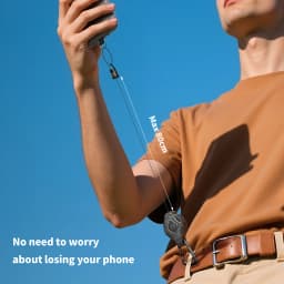 GITFOS Retractable Keychain with Phone Clip and Retractable Rope Key Ring