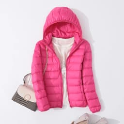 Winter Women 90% Ultra Light Down Jacket White Duck Down Hooded Jacket Long Sleeve Warm Coat Parka Female Solid Portable Outwear