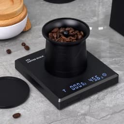IKAPE Coffee Blind Shaker, Espresso Powder Receiver Cup, Coffee Powder Receiver Container for 51/54/58mm Portafilters (Z-Graphs)