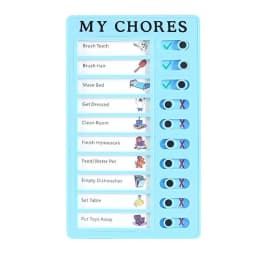 Memo Plastic Board Chore Chart Reusable RV Checklist My Chores Elder Notes