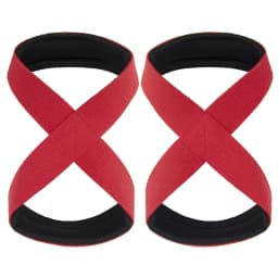 Padded Figure 8 Straps Deadlift Weight Lifting Wrist Straps Power Lifters Workout Pull-ups Horizontal Bar Gym Fitness