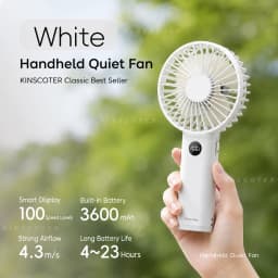 New Handheld Personal Fan Portable Mini USB Hand Fan 3600mAh Rechargeable Mini Fan with Stepless Speed Control Display Nightligh