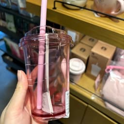 Portable Minimalist Transparent Water Cup for Female Couples Transparent Plastic Straw Cup Cold Water Bottles Drinkware