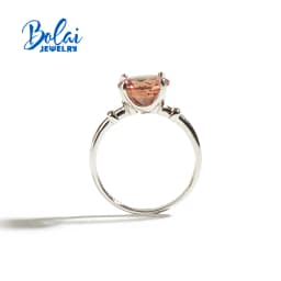 925 Sterling Silver Ring with Color Diaspore Zultanite Round 10mm Created Gemstone Fine Jewelry for Women Daily Wear Nice Gift