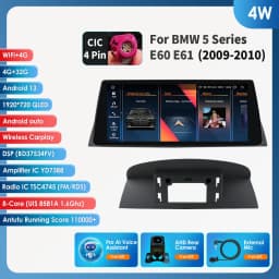 10.25 Android 13 Autoradio For BMW 5 Series E60 E61 CCC CIC 2005-2010 Multimedia Player 4G Carplay 2din Car radio GPS Stereo RDS