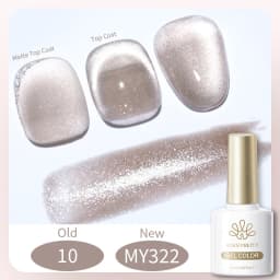BORN PRETTY 10ml Silver Water Light Cat Magnetic Gel Nail Polish Nail Supplies Vernis Semi Permanent Gel for Fall Winter Nails
