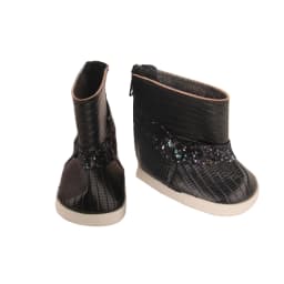 7Cm Doll Boots Pink Leather Cloth Denim Shoes Sneakers Fit 18 Inch American Doll&43cm Baby New Born Doll Girl`s Accessories Toy