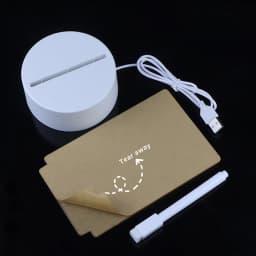 Acrylic Led Lights Writing Board Night Light Lamp baby Transparent 3D Message Board Night Lights For Bedroom Desk