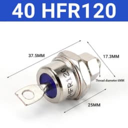 85A/40A/25A 1200V Positive Cathode/Negative Anode Stud Mount Diode Rectifier Diode Accessories Electrical Appliances Testing