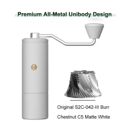 TIMEMORE Chestnut C5/C5ESP Manual Coffee Grinder Portable Espresso Grinder, 42mm S2C Burrs, 25g Capacity, Fine Adjustment