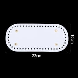 Handmade Oval Bottom for Knitted Bag PU Leather Pad Handcraft Bag Base With Holes DIY Crochet Bag Bottom Accessories