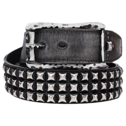 3.8CM Retro Real Genuine Leather Belt Luxury Thick Rivet Belts Men Leather Vintage Strap Male Wide Jeans Ceinture Black Waist