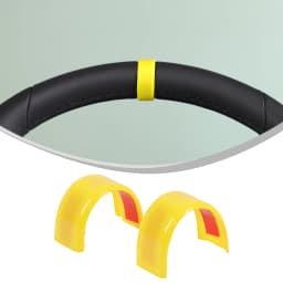 2x ABS Red Plastic Car Steering Wheel Positioning Label Decorative Cover Suitable for BMW 5 Series G60 2024-2025 X3 G45 2025