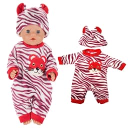 Doll Winter Clothes Fits for 17 Inch Baby Doll Kitty Outfit Set for 40cm Reborn Baby Doll Coat Hoodie Suit for Toy Wear