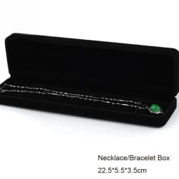 Black Velvet Full Range Jewelry Box Ring Earrings Storage Bracelet Box Pendant Necklace Jewelry Storage Box Gift Box