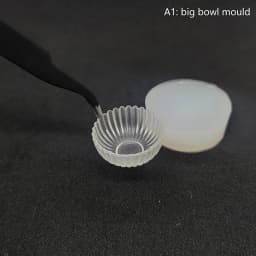 1 Set Dollhouse Miniature Tea Cup Silicone Mold UV Epoxy Turnover Food And Play Bowl Mold Doll Accessories Toy Scene Decoration