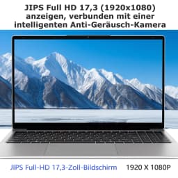 17.3" Fhd Ips Laptop with Amd Ryzen 3 3250C, 8Gb Ddr4, 512Gb Nvme Ssd, Windows 11 Pro, Wifi 6, and Bluetooth 5.3 - for Office & Study