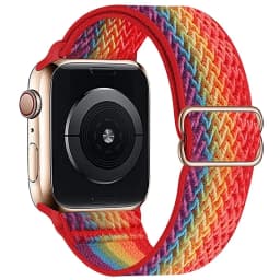 Nylon Strap for Apple Watch Band Ultra2-1 49mm 41mm 45 mm 38/42 Bohemian Elastic Bracelet iWatch Series 9 8 7 6 5 4 3 Se 40/44mm
