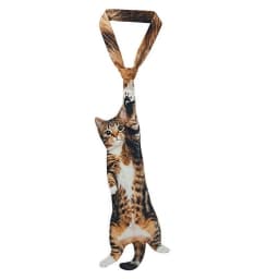 3D Fish Fish-shaped Men's Tie Animal Pattern Lifelike Kitten Necktie Satin Fabric Novelty Creative Neck Tie For Party Wedding