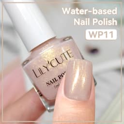 LILYCUTE 7ml Water Based Nail Polish 40 Colors Long Lasting Quick Drying No Need of Lamp to Cure Nail Supplies For Nail Manicure
