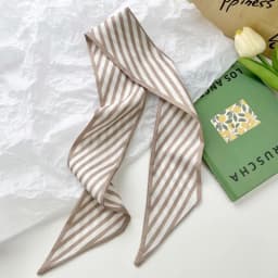 Korean green headband long small silk scarf for Women, Soft Comfort Elastic Headband, Workout Daily Casual Evening Gift Chic
