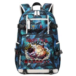 Anime Luffy Print Casual School Backpack Large Capacity Student Bookbag for Boys and Girls Travel Sport
