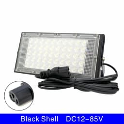 DC 12V-85V 50W Led Flood Light Outdoor Floodlight Spotlight 12v Volt Reflector Led Portable Security Light Connect with Battery