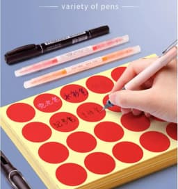 25mm Multicolor Code Labels Round Dot Stickers for Crafts Making Notes Marks Playing Games Circle Removable Label Sticker