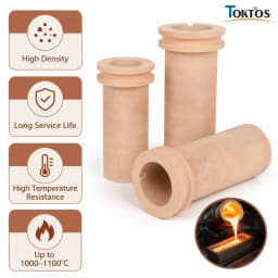 Ceramic Crucible 1KG 2KG 3KG High Temperature Melting Pot for Copper Aluminum Brass Bronze Electric Melting Furnace Casting