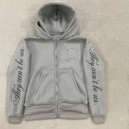 Trendy Creative Applique Letter Print Double Hat Design Women's Clothing Zippered Hoodie Loose Casual y2k hoodie girlfriend