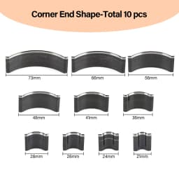 WUTA Leather Round Corner Cutter Leather Wallet Corner Punch Trimmer 1/4 Round Bag Arc-shaped Edge Cutting Knife Mold