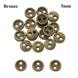 20Pcs Metal Doll Buttons For Doll Clothes Sewing Accessories Round Mini Buttons 3/4/5/6mm For 1/12 1/6 Diy Doll Clothing Buckles