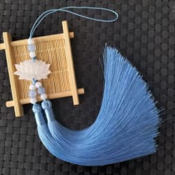 Plastic/Resin Lotus Sash Pendant Hanfu Accessories Double Tassels Streamer Waist Hanging Tassels Waist Ornament Ethnic Fashion
