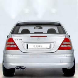 For 2001-2006 Mercedes-Benz C Class W203 Sedan Rear Trunk Lid Spoiler Rear Window Roof Spoiler Wings ABS Plastic Adjustment Kit