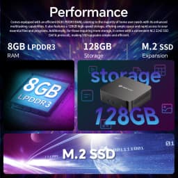 SOYO Mini PC Y5 Intel I3 4th Gen CPU 8GB RAM 128GB ROM Windows 10 WiFi BT4.2 Desktop Computer