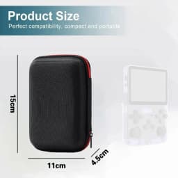 4 IN 1 Storage Case Game Console Travel Carrying Bag Screen Protectors Tempered Glass Film for R36S R36MAX K36 Accessories